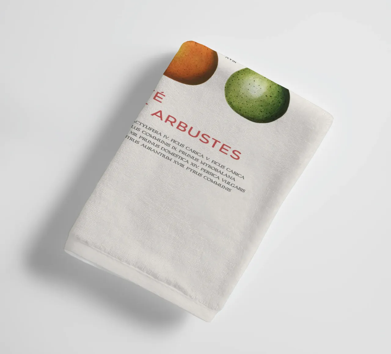 Tabella della frutta asciugamano da bagno da Vintagrafica