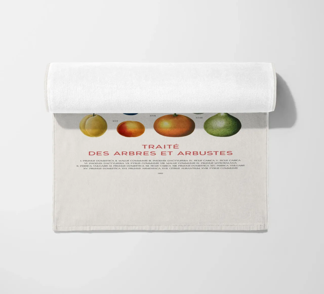 Tabella della frutta telo mare da Vintagrafica