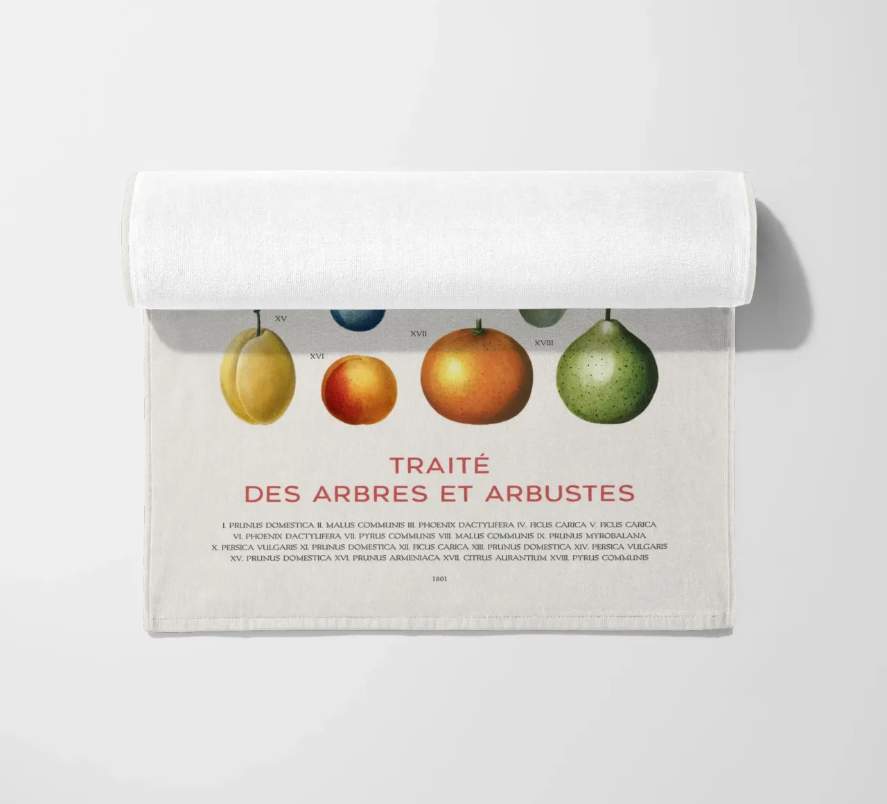 Tabella della frutta telo mare da Vintagrafica