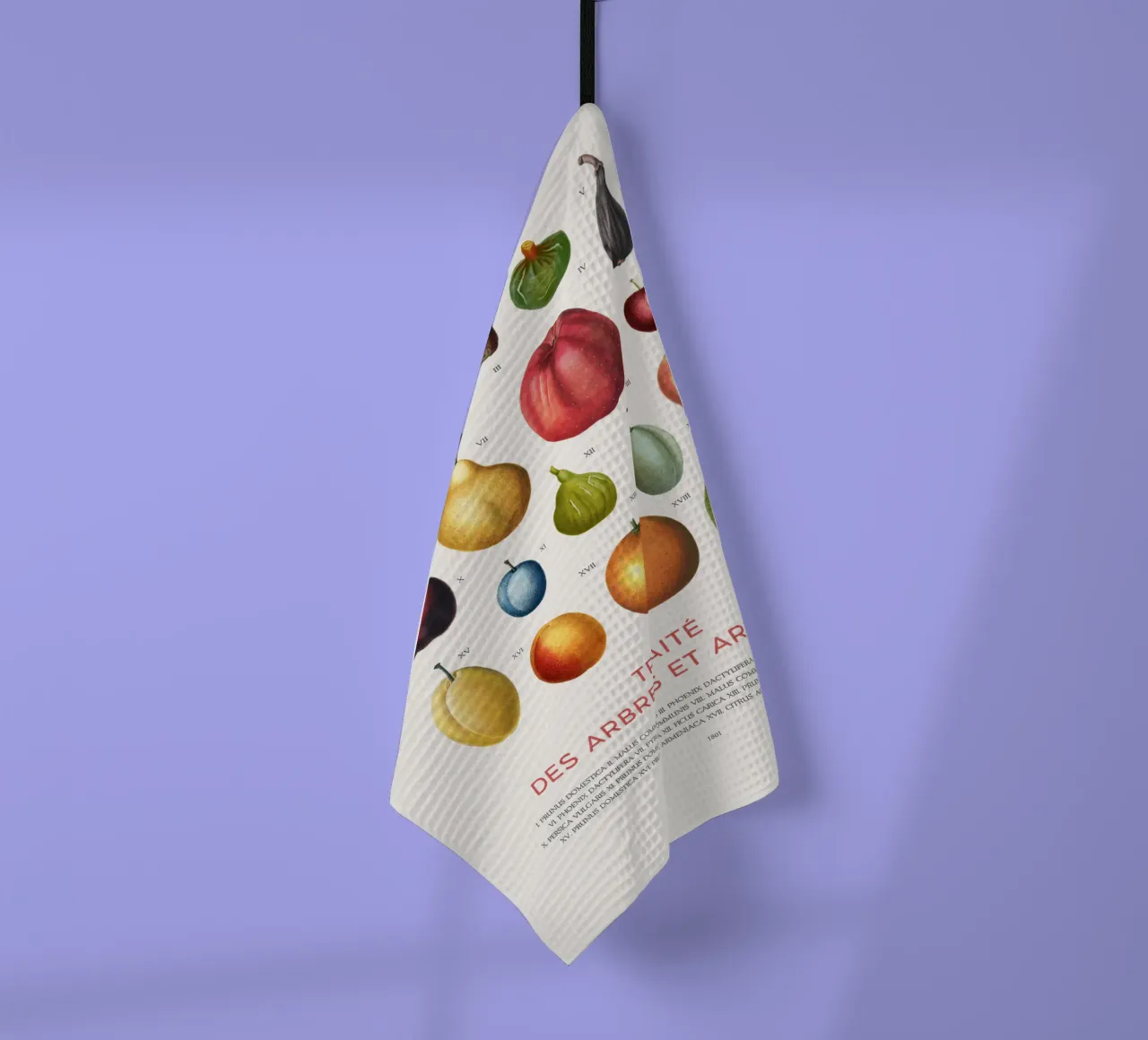 Tabella della frutta canovaccio da cucina da Vintagrafica