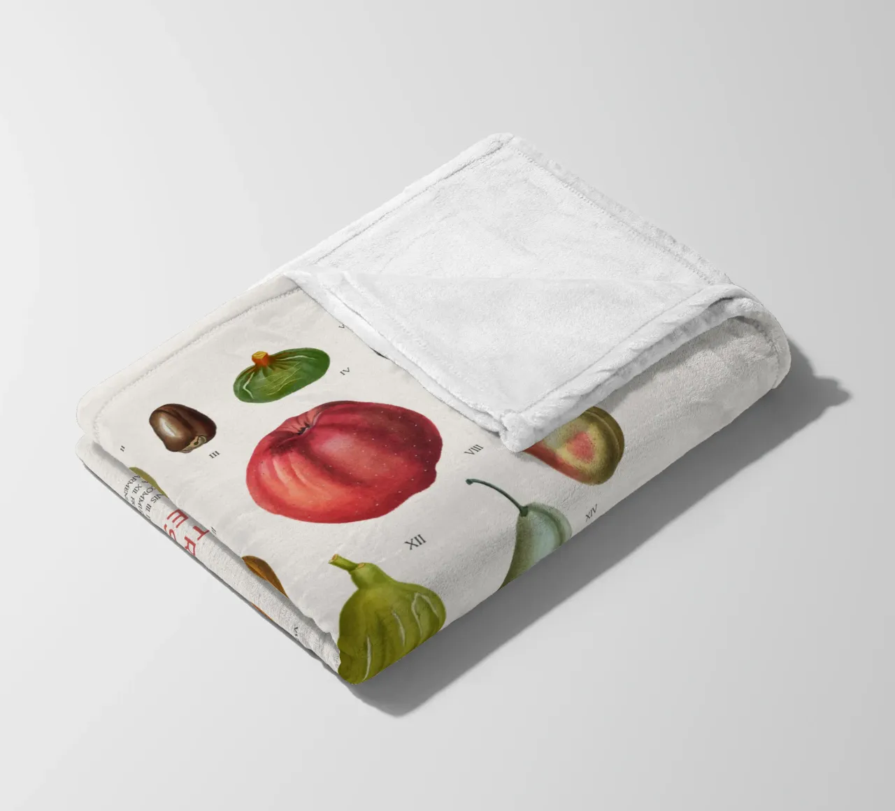 Tabella della frutta coperta in pile da Vintagrafica