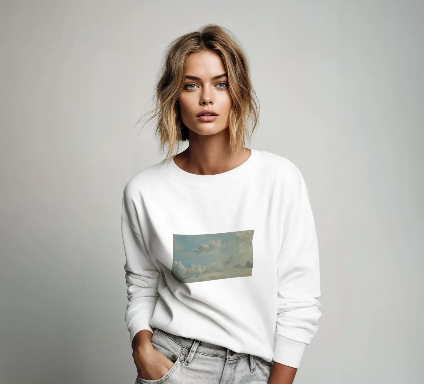 John Constable - Cloud Study Sweatshirt von Timeless Artworks