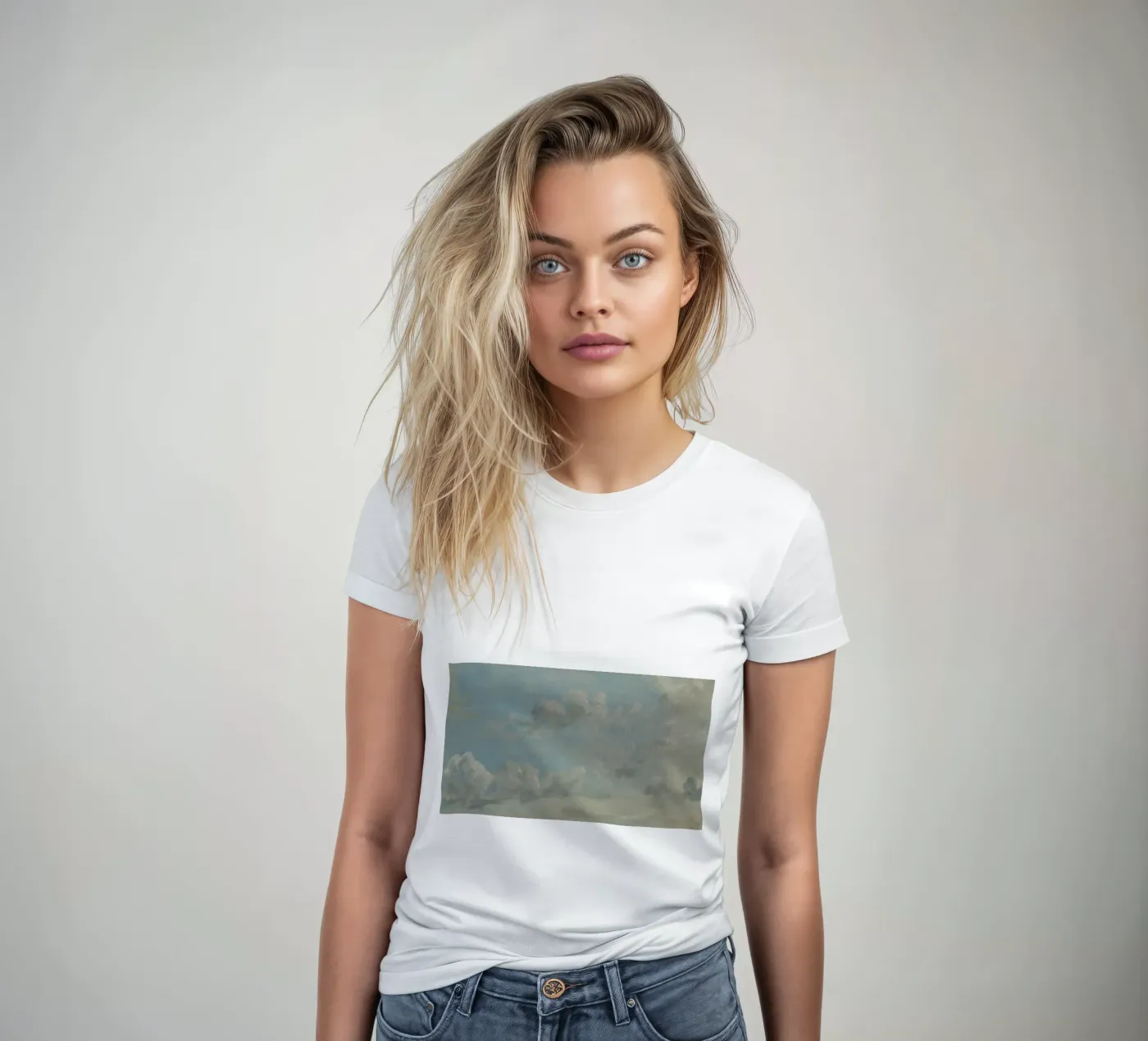 John Constable - Cloud Study t-shirt da donna da Timeless Artworks