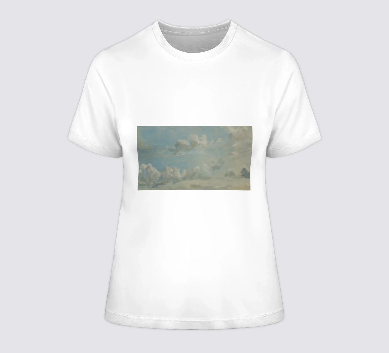 John Constable - Estudio de las nubes camiseta de mujer de Timeless Artworks