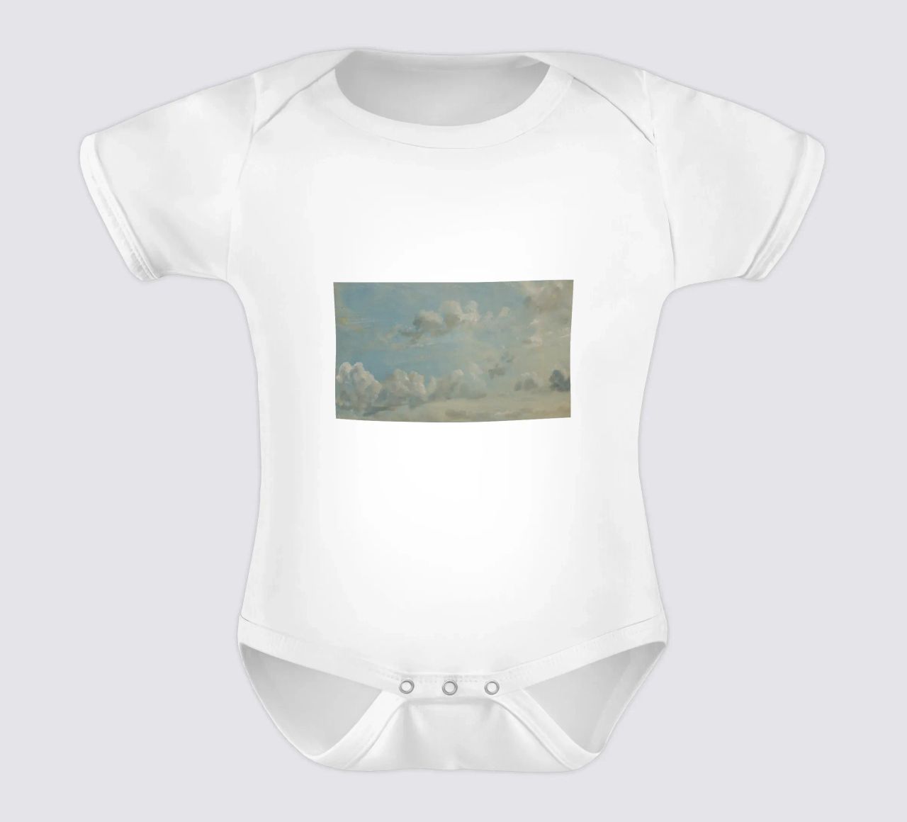 John Constable - Estudio de las nubes body de bebé de Timeless Artworks
