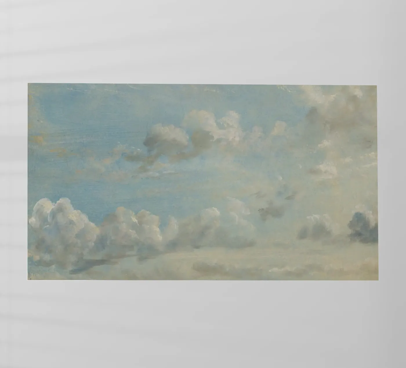 John Constable - Wolkenstudie Backlit Folie von Timeless Artworks