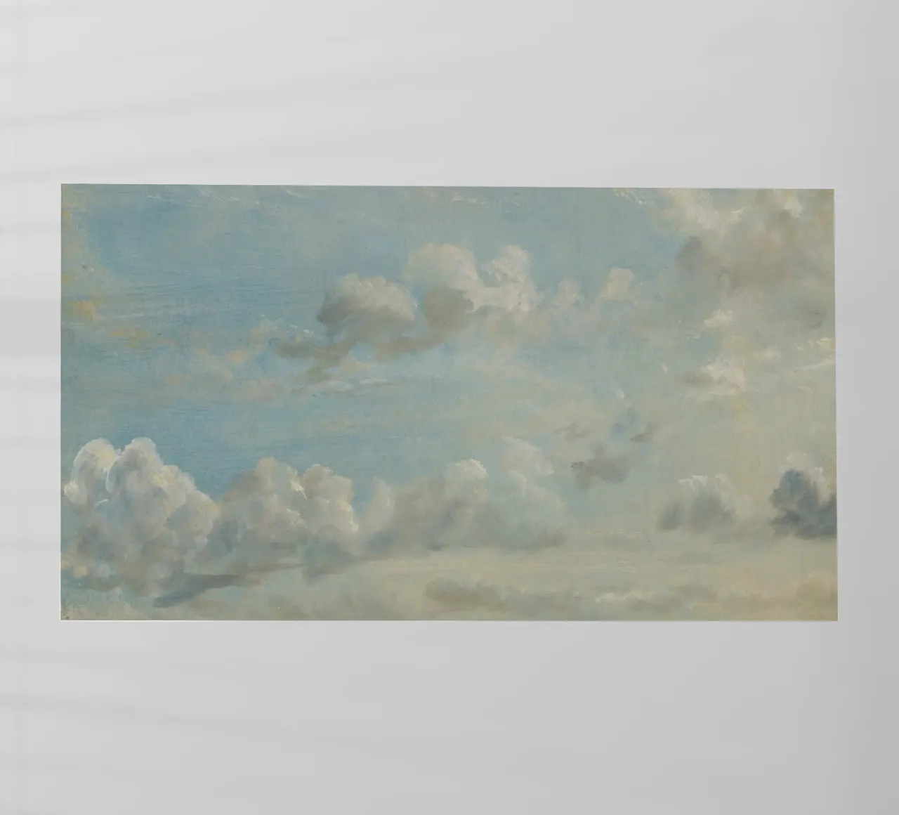 John Constable - Cloud Study backlit folie van Timeless Artworks
