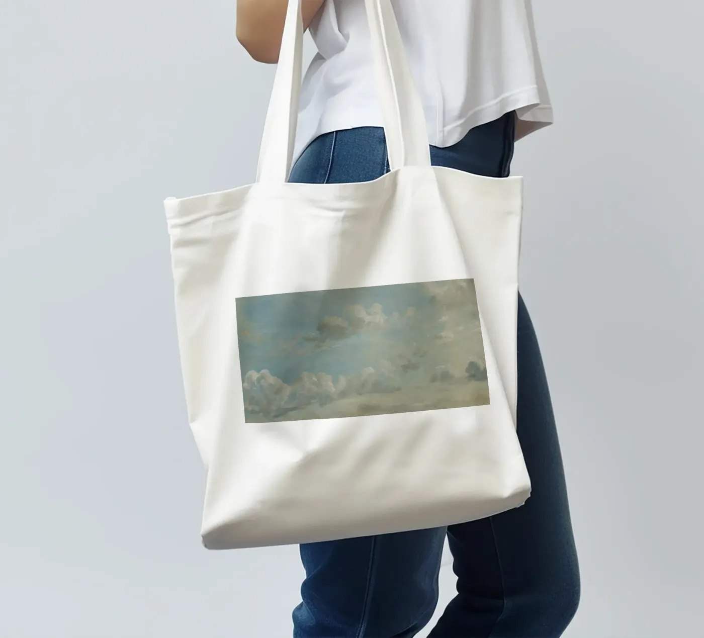 John Constable - Cloud Study Jutebeutel von Timeless Artworks