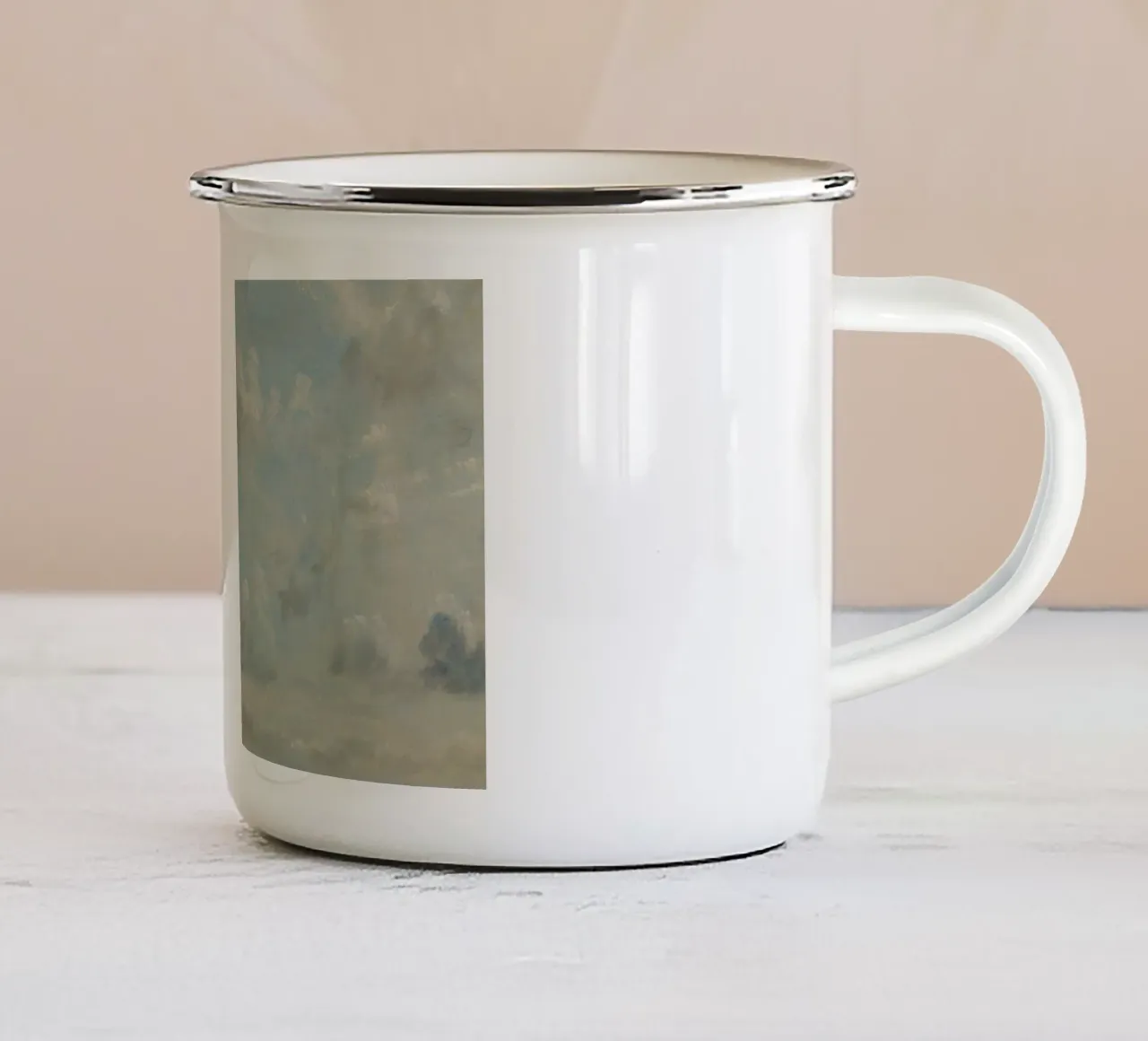 John Constable - Cloud Study enamel mug by Timeless Artworks