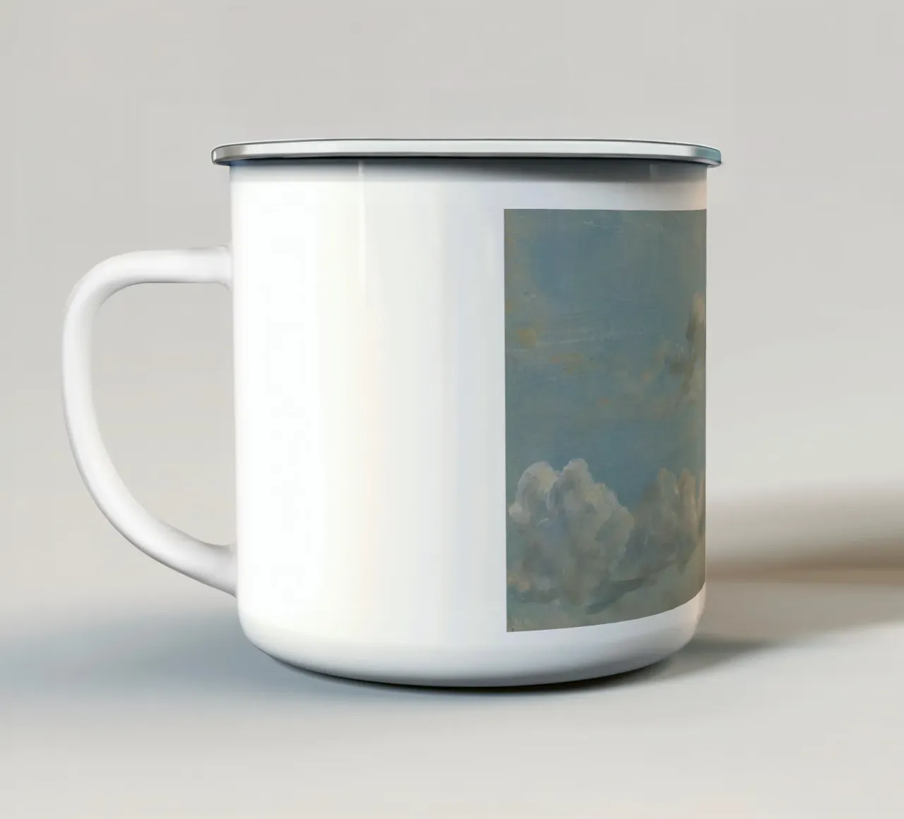 John Constable - Cloud Study enamel mug by Timeless Artworks