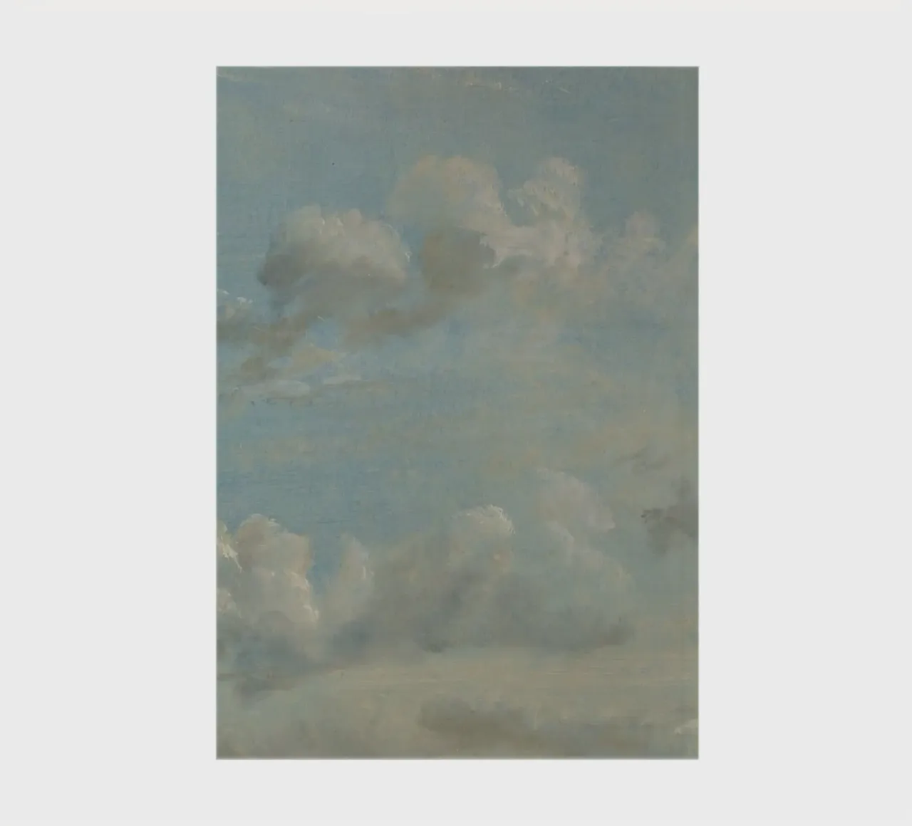 John Constable - Cloud Study notebook by Timeless Artworks