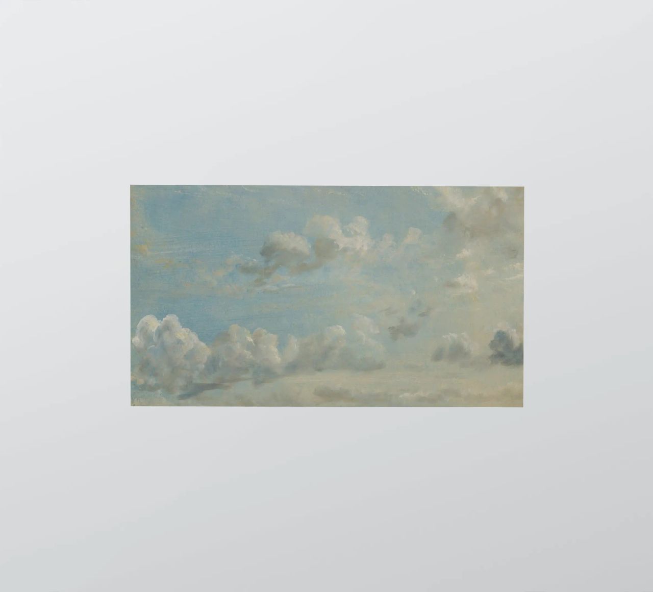 John Constable - Estudio de las nubes pegatina de Timeless Artworks