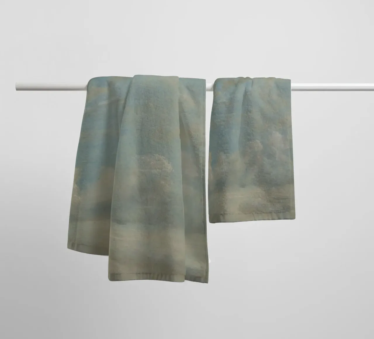 John Constable - Cloud Study towel by Timeless Artworks
