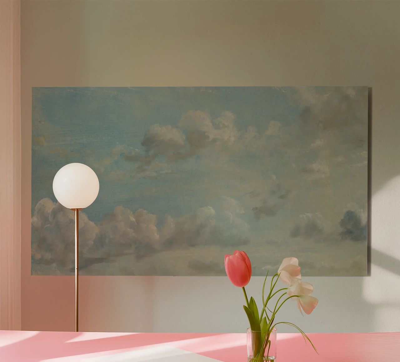 John Constable - Estudio de las nubes aluminio dibond de Timeless Artworks