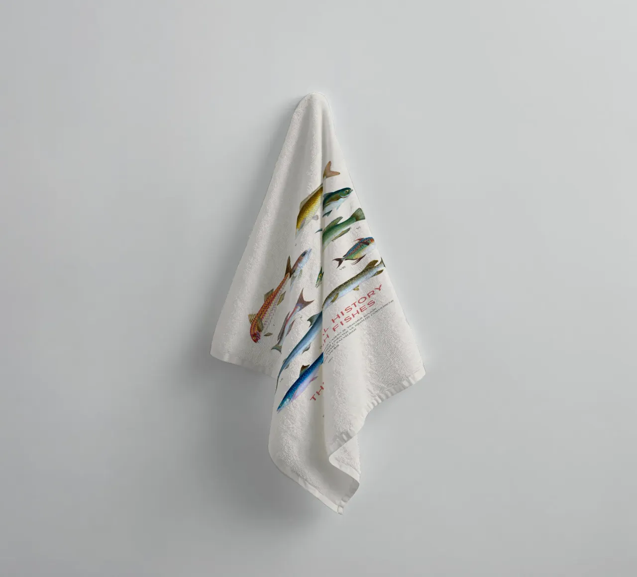 Tipi di pesce asciugamano da bagno da Vintagrafica