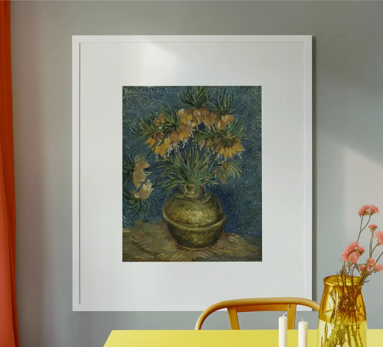 Vincent van Gogh - Fritillarie imperiali in un vaso di rame poster da Timeless Artworks
