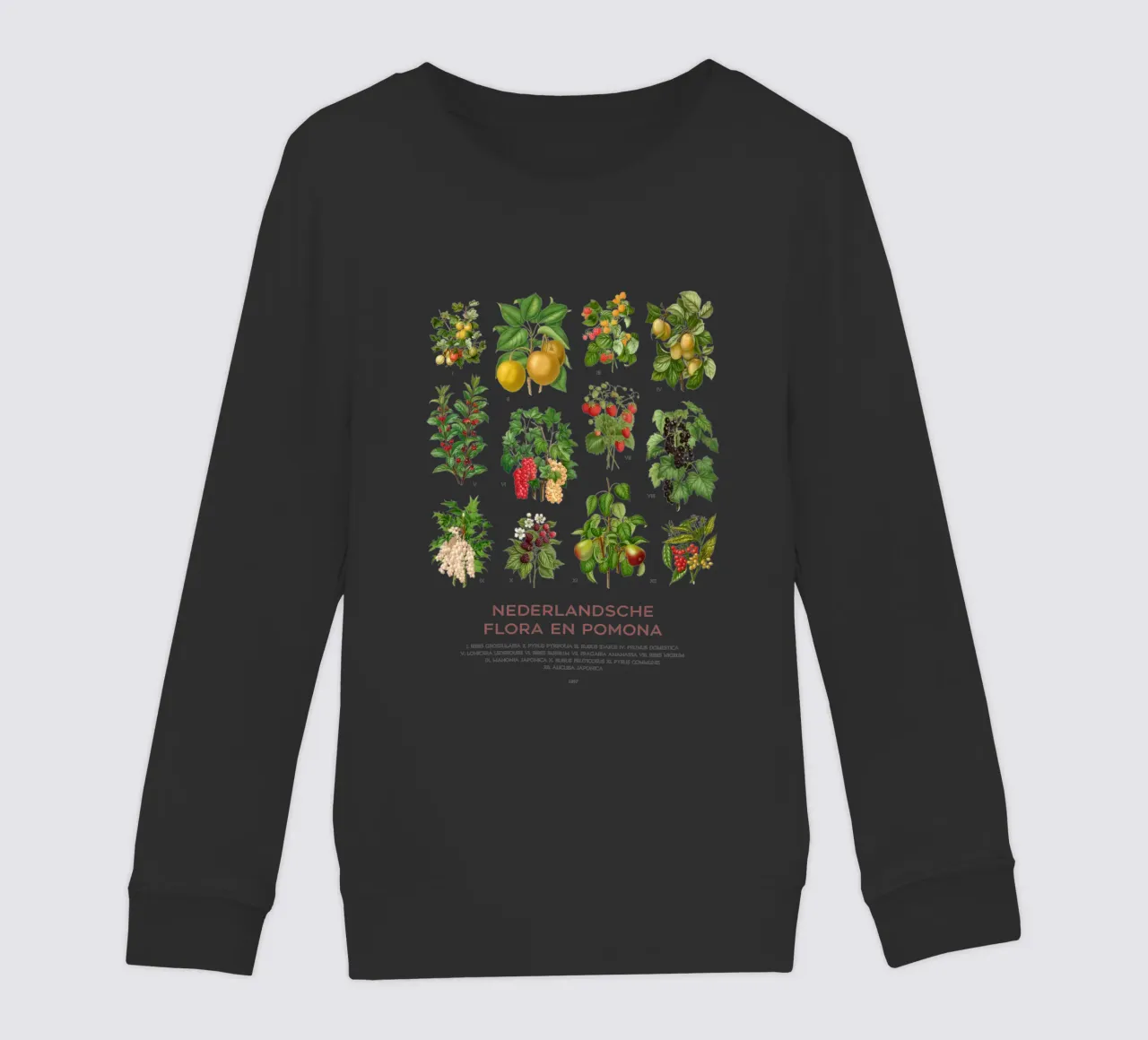 Grafico botanico moderno - Flora olandese felpa bambino da Vintagrafica