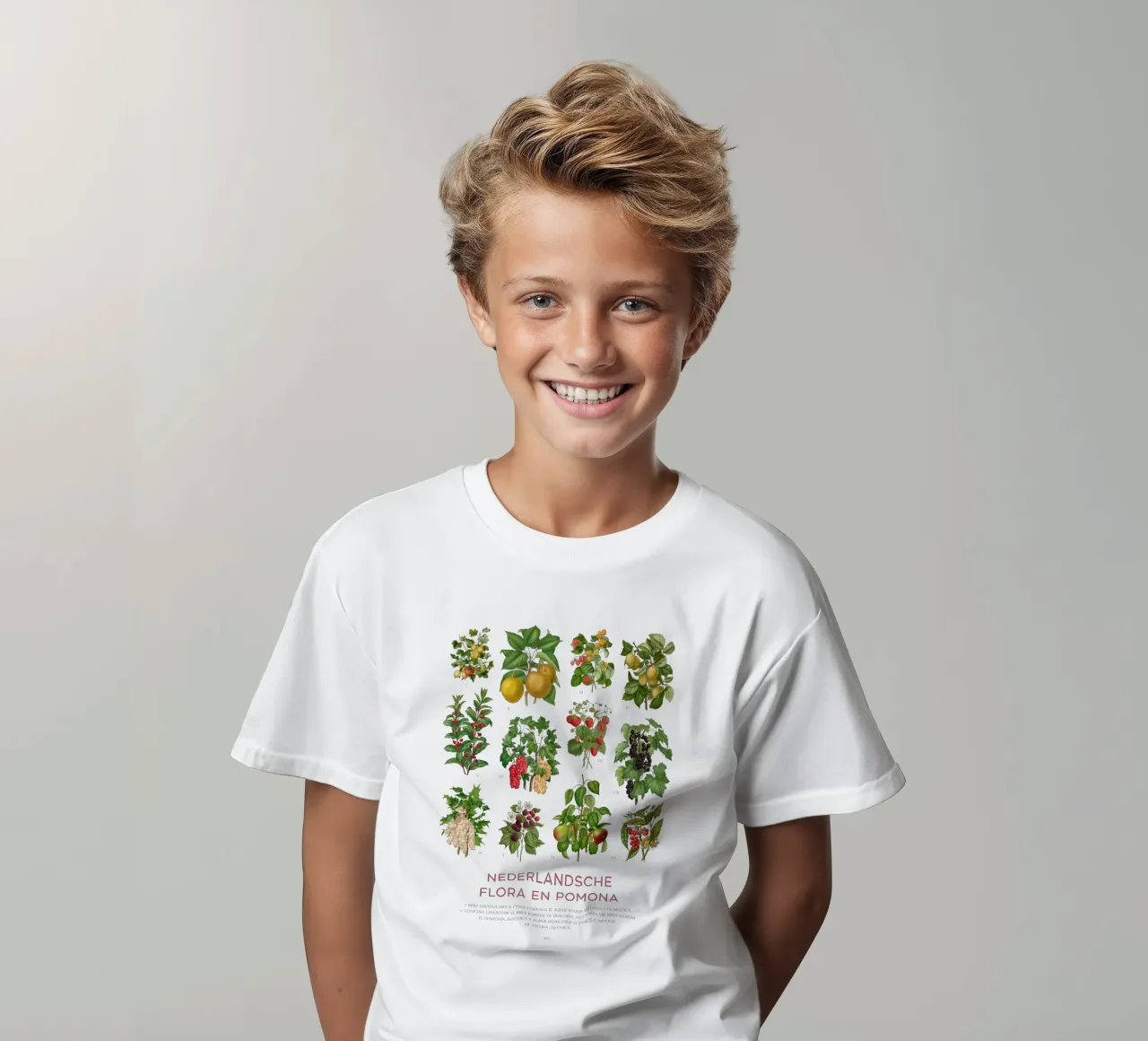 Grafico botanico moderno - Flora olandese t-shirt bambini da Vintagrafica