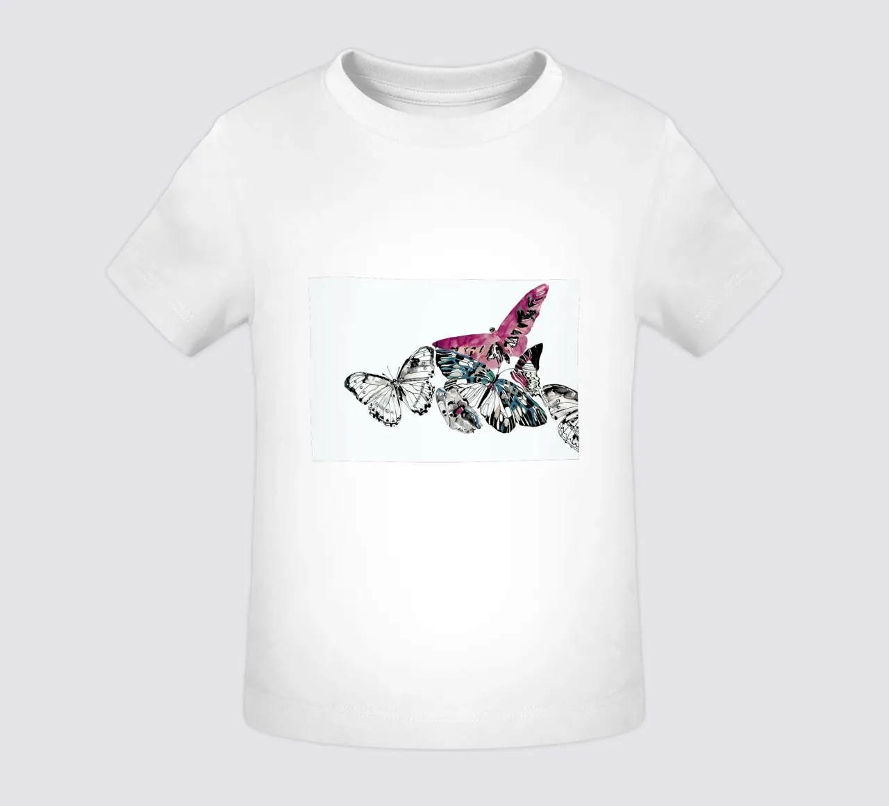 Butterflies baby t-shirt by Céleste Hollak