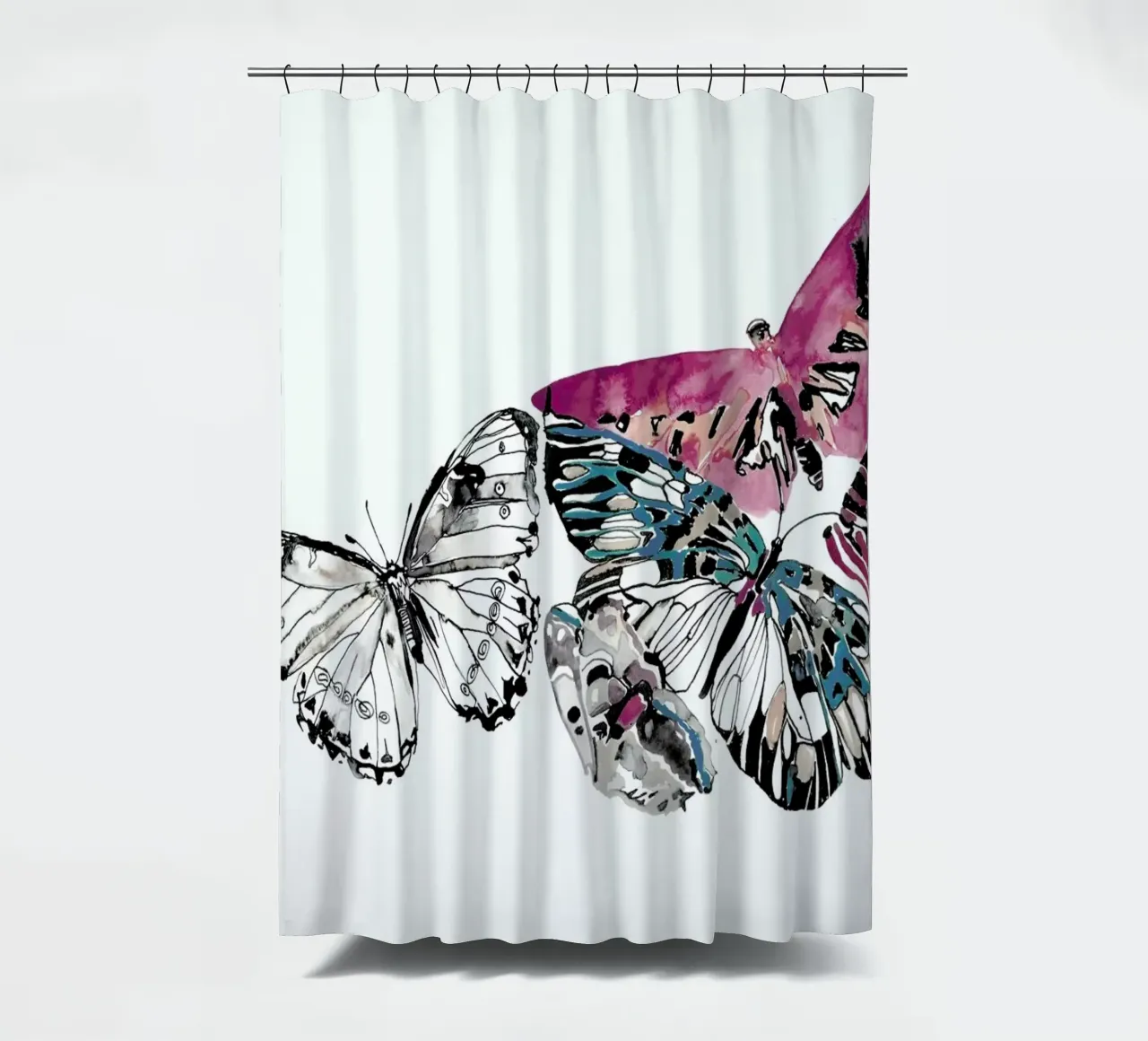 Butterflies Duschvorhang von Céleste Hollak