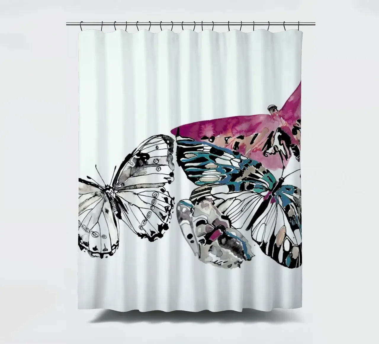 Butterflies Duschvorhang von Céleste Hollak