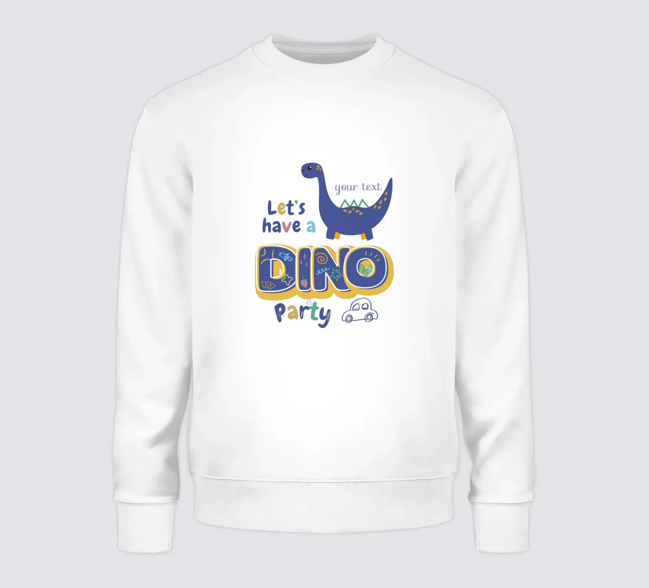 Little Dino Fest felpa da Doodle Dreams Art