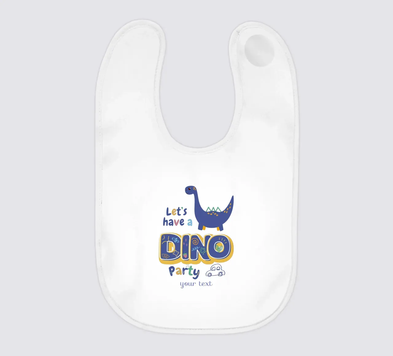 Kleines Dino-Fest Babylätzchen von Doodle Dreams Art