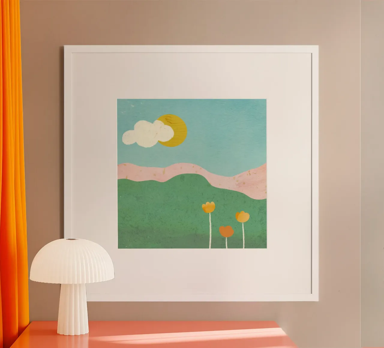 Spring day poster con telaio in alluminio da GigiRosado
