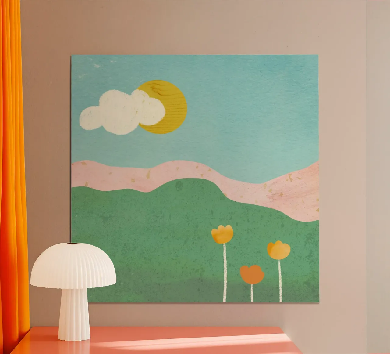 Spring day poster con telaio in alluminio da GigiRosado