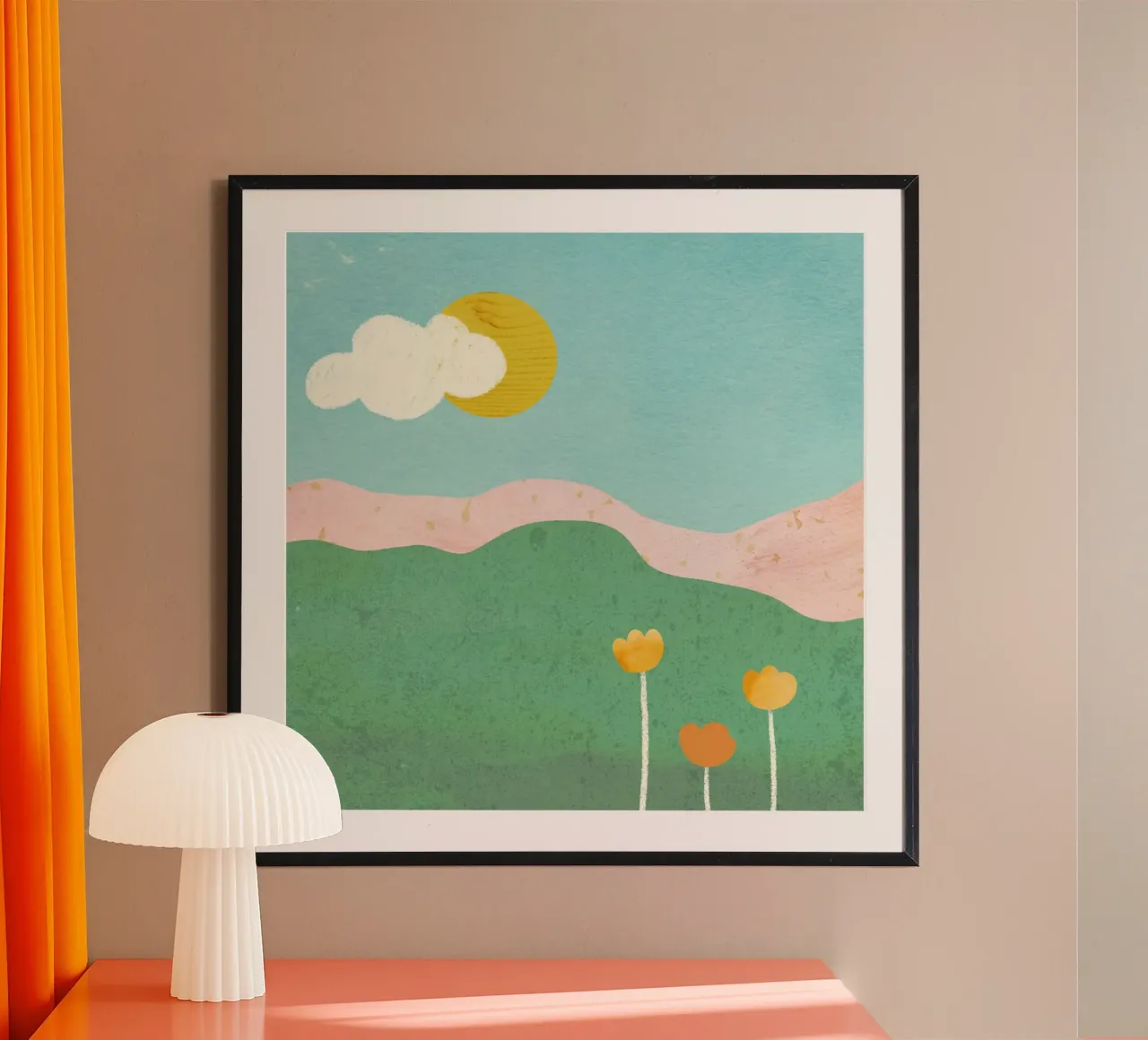 Spring day poster con telaio in alluminio da GigiRosado