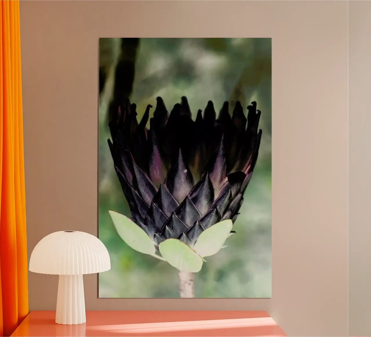 King Protea 1 poster con telaio in legno da Shot By Clint