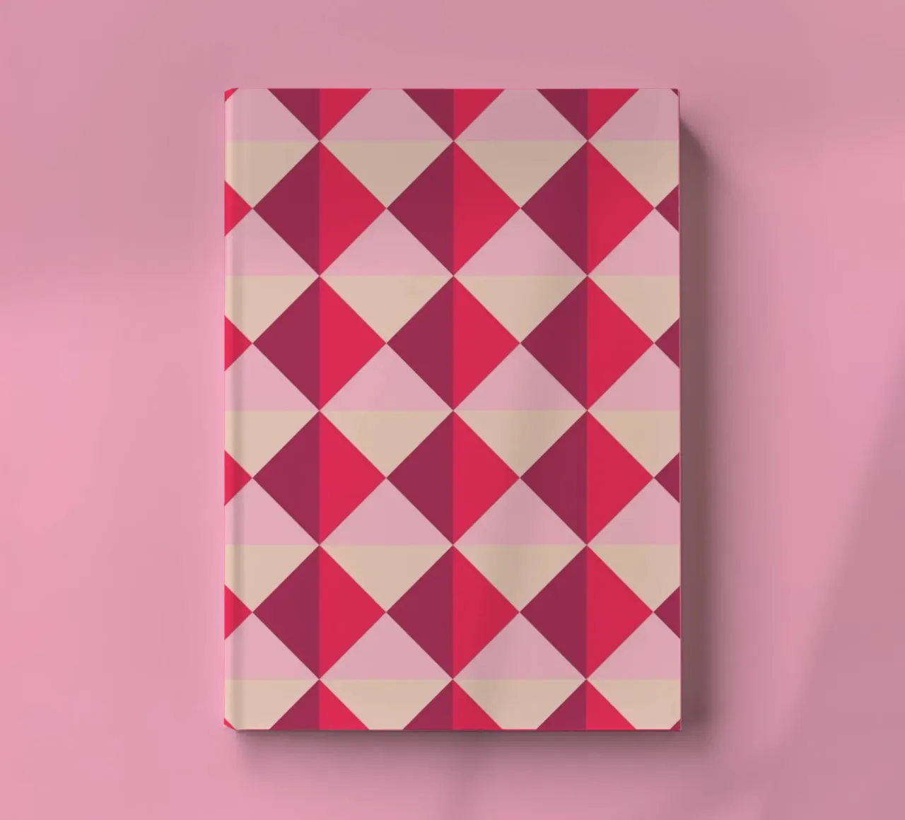 Colourful playful pattern, small squares and triangles notebook by CreatedbySon