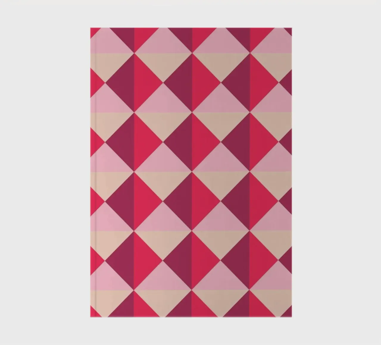 Motif coloré et ludique, petits carrés et triangles carnet de notes de CreatedbySon