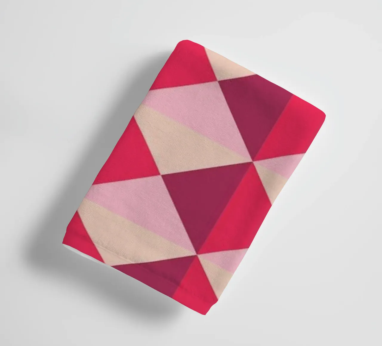 Colourful playful pattern, small squares and triangles towel by CreatedbySon