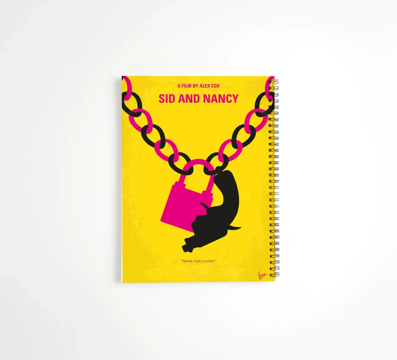 No1065 My Sid and Nancy minimal movie poster diario ad anelli da Chungkong