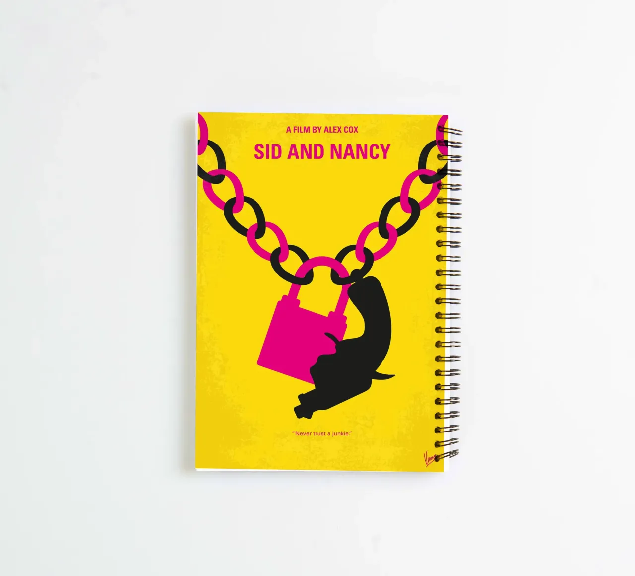 No1065 My Sid and Nancy minimal movie poster diario ad anelli da Chungkong