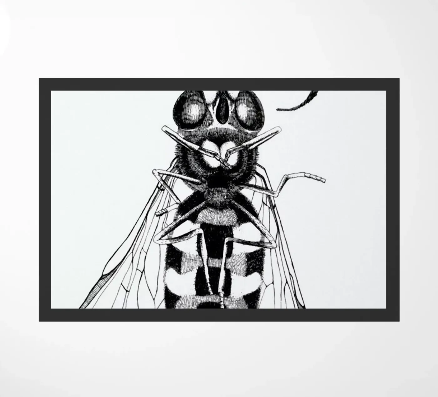 Annoying Bee doormat by Anna Fietta