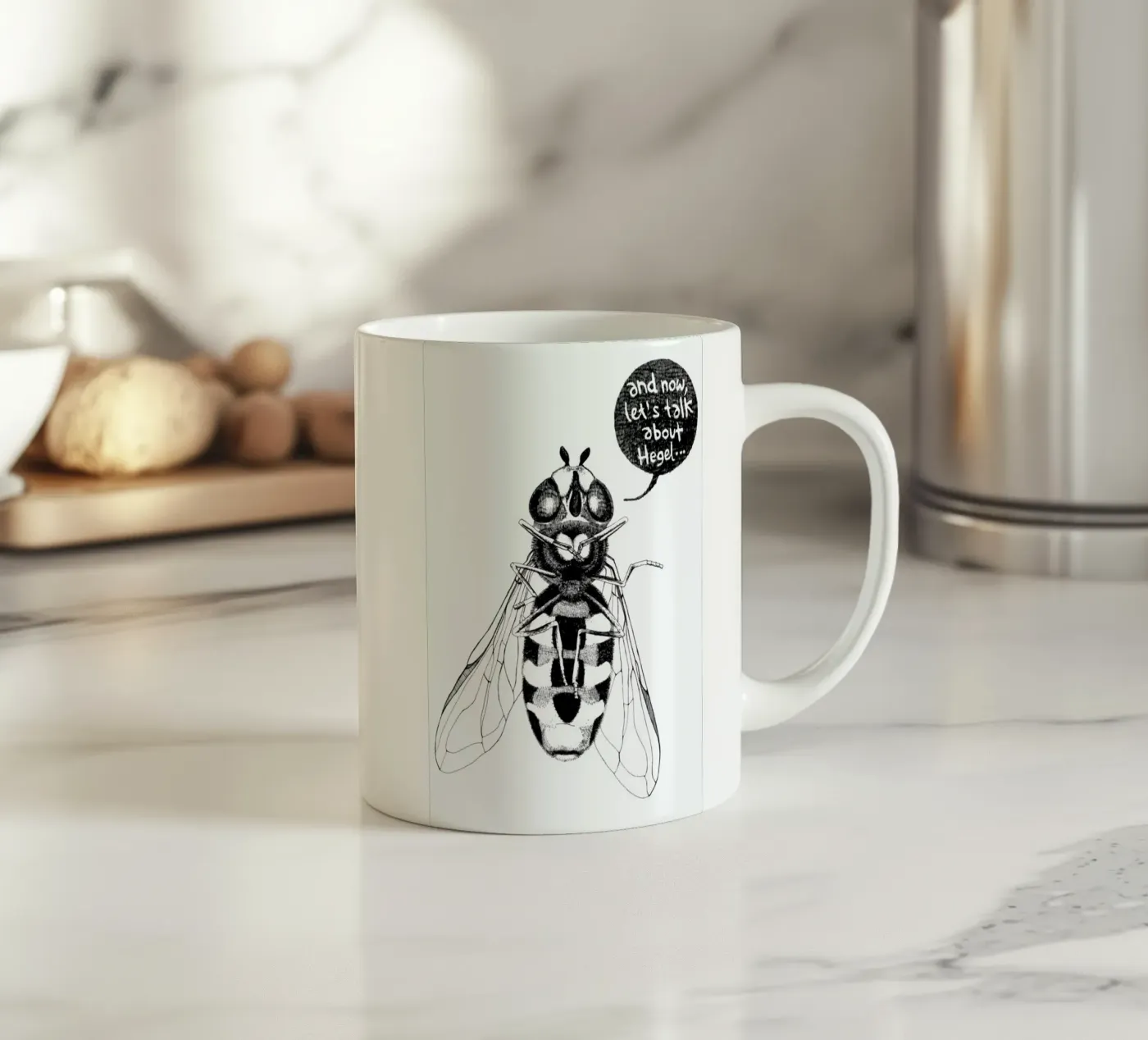 Annoying Bee ceramic mug by Anna Fietta