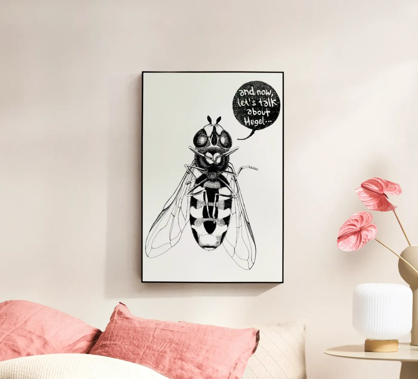 Annoying Bee acryl van Anna Fietta