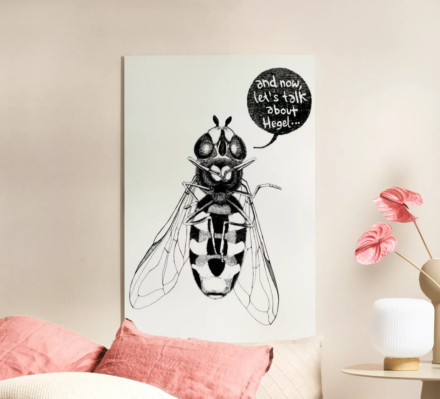 Annoying Bee acryl van Anna Fietta
