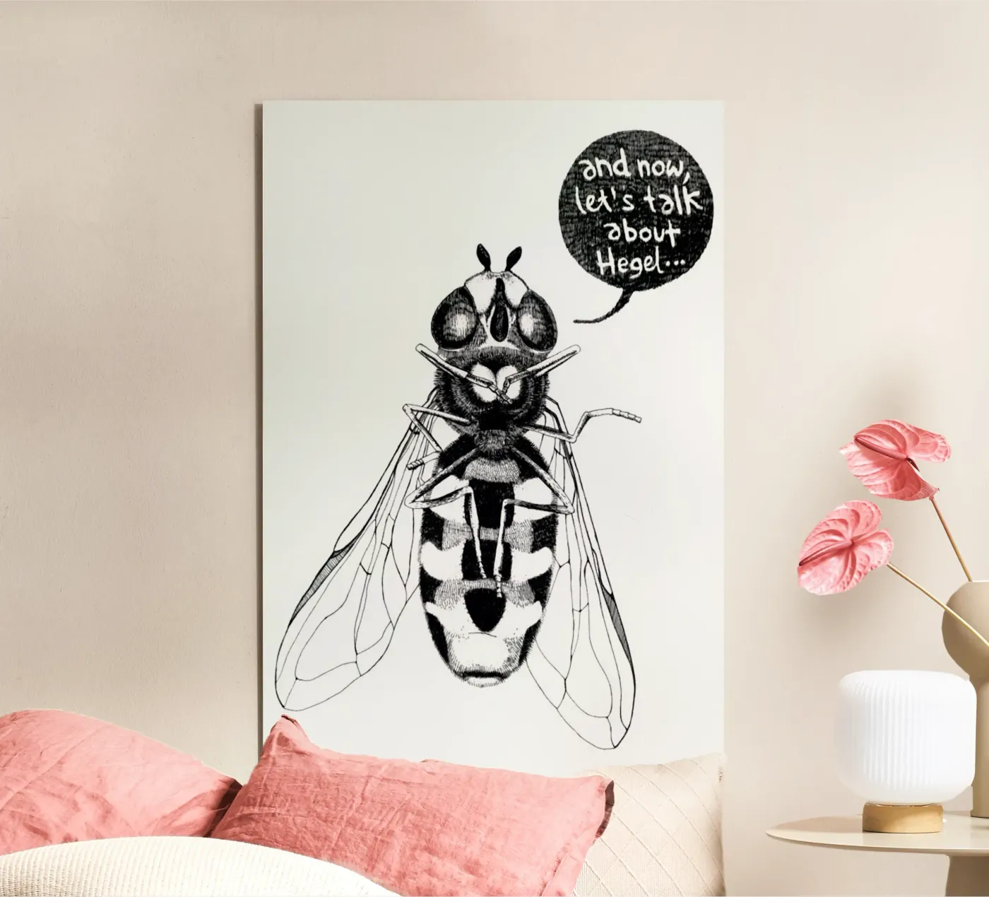 Annoying Bee alluminio dibond da Anna Fietta