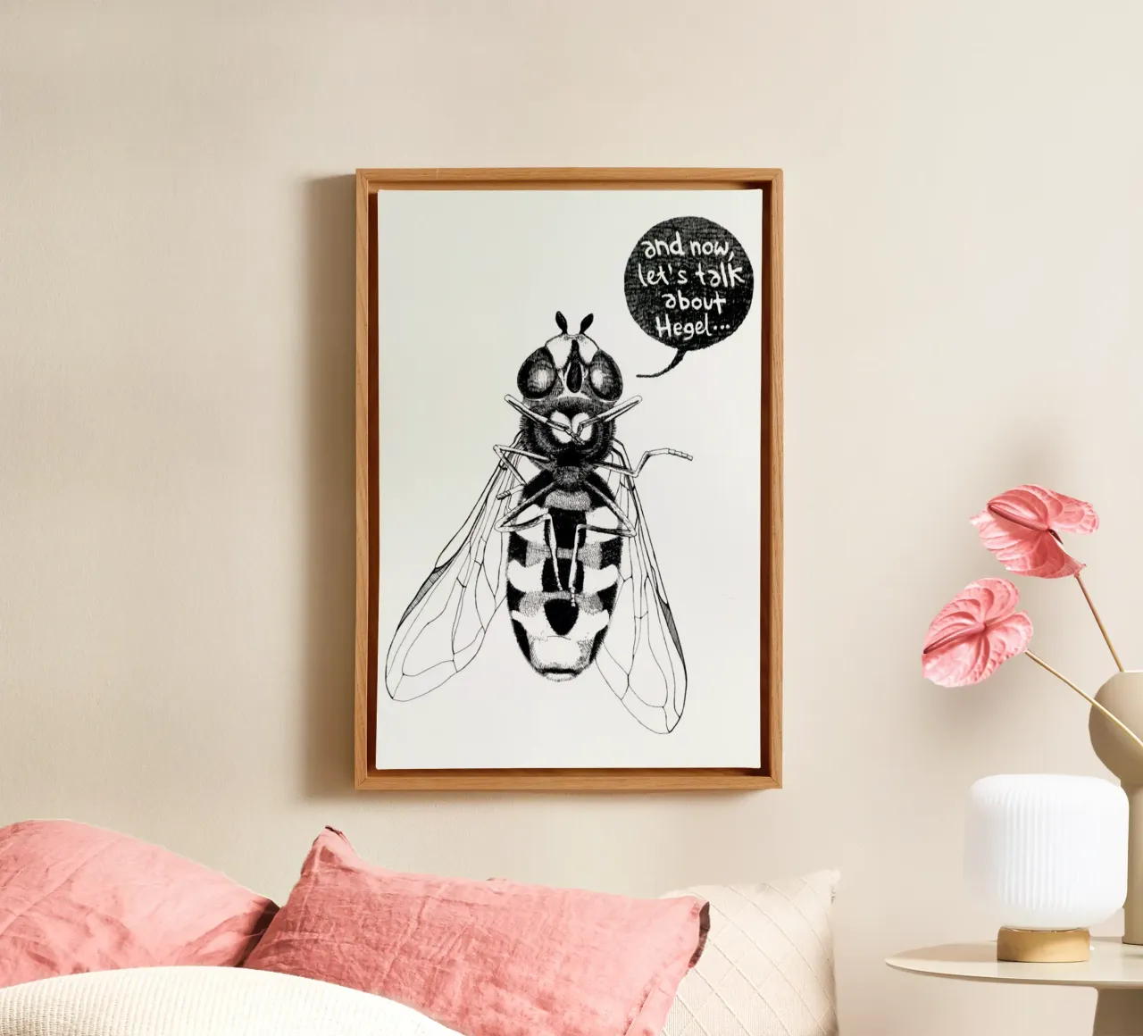 Annoying Bee canvas by Anna Fietta
