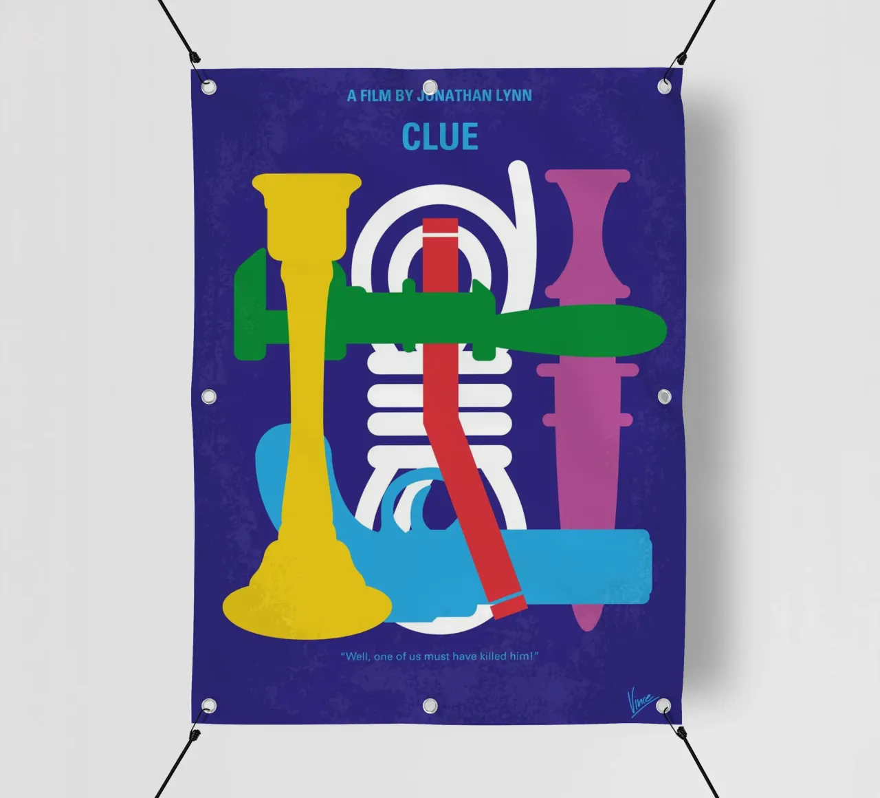 No1066 My Clue minimal movie poster telo in pvc da Chungkong