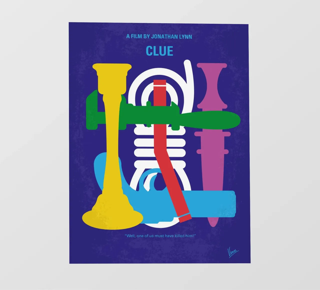 No1066 My Clue minimal movie poster telo in pvc da Chungkong