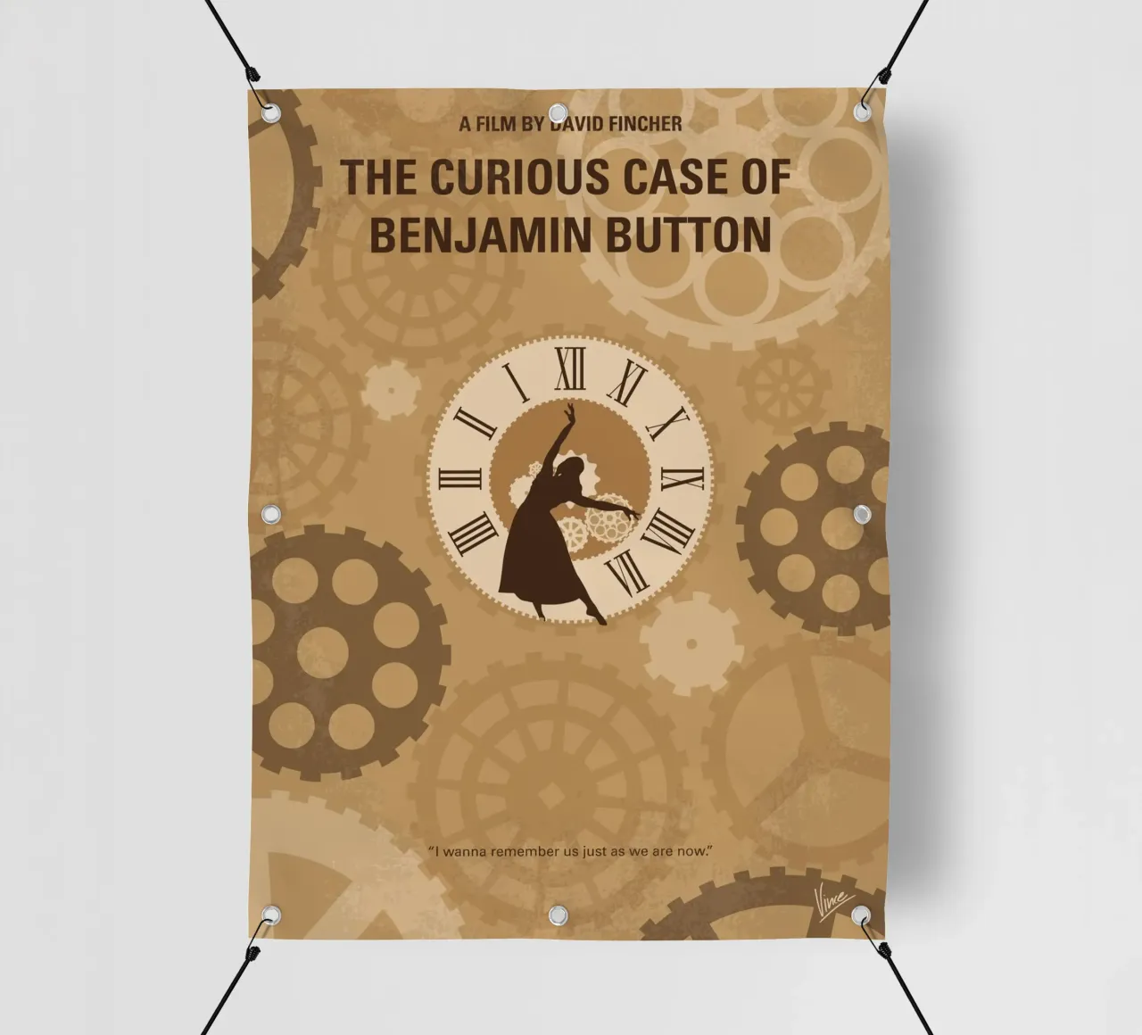 No1068 My Curious Case of Benjamin Button minimal movie post telo in pvc da Chungkong