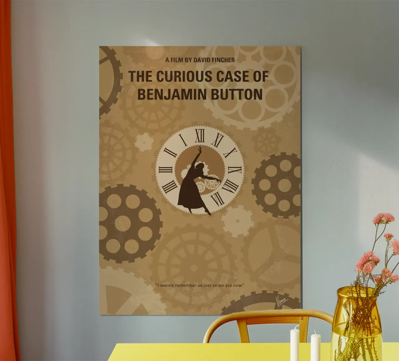 No1068 My Curious Case of Benjamin Button minimal movie post Hahnemühle von Chungkong