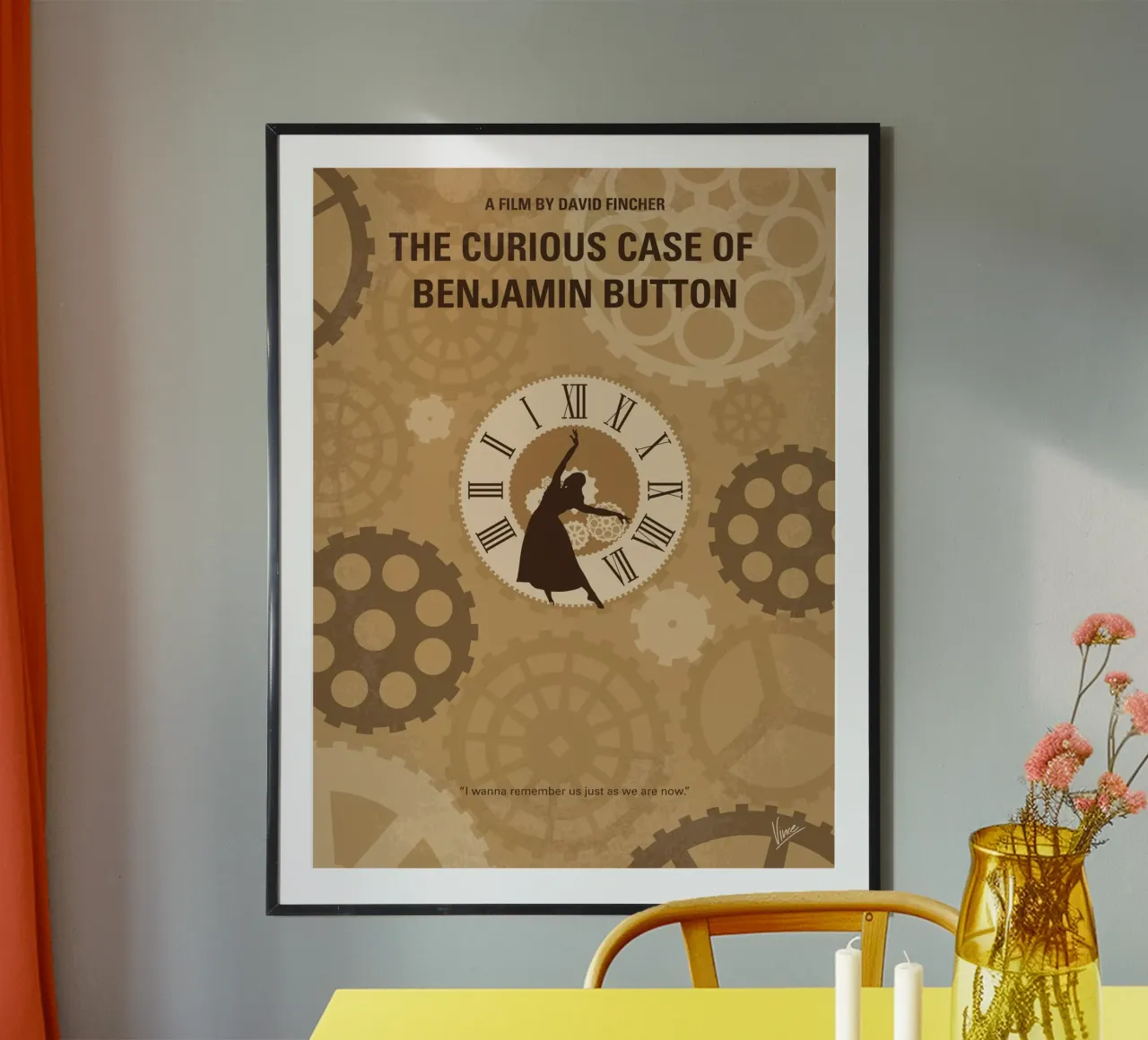 No1068 My Curious Case of Benjamin Button minimal movie post Hahnemühle von Chungkong