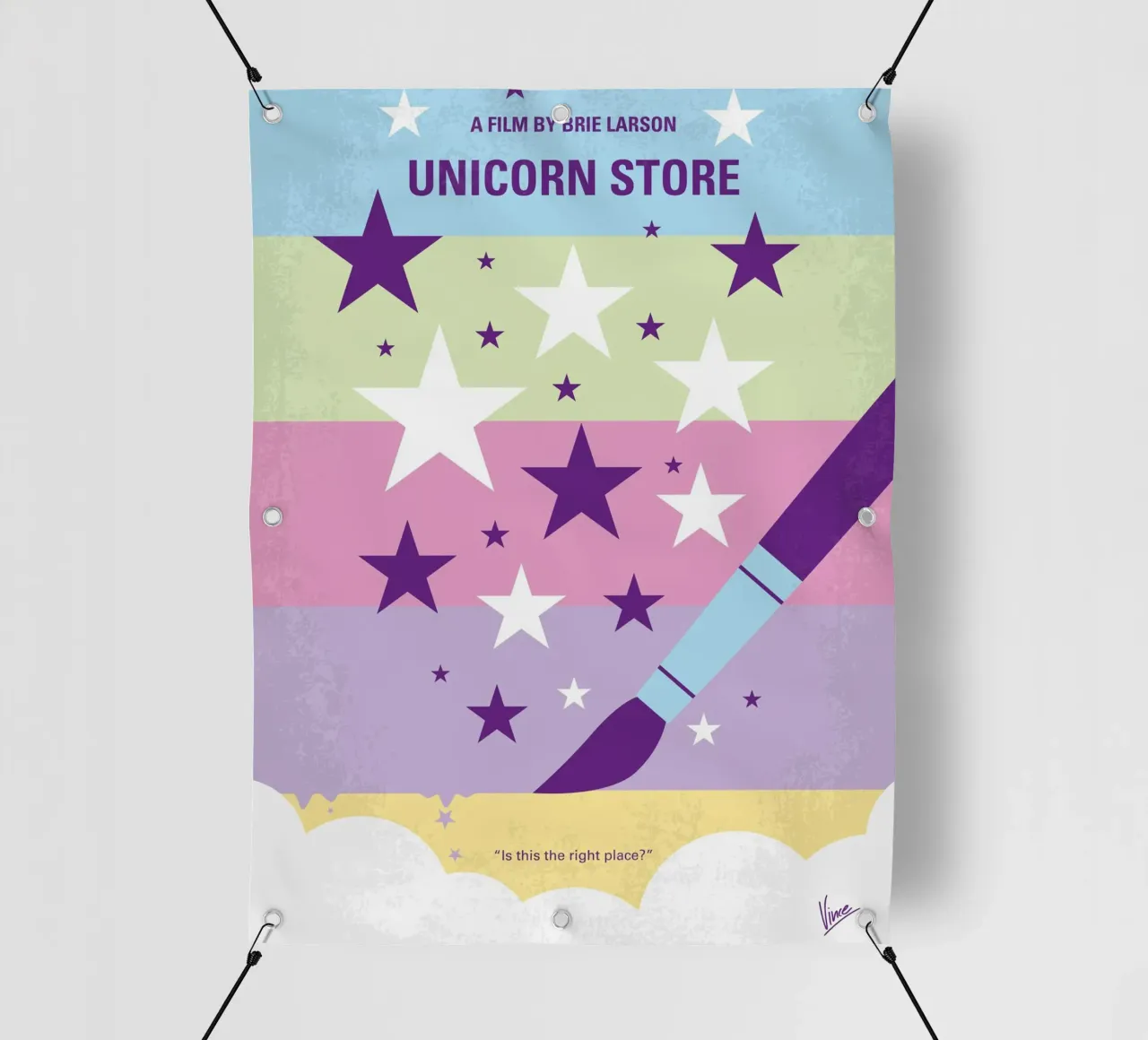 No1069 My Unicorn Store minimal movie poster telo in pvc da Chungkong