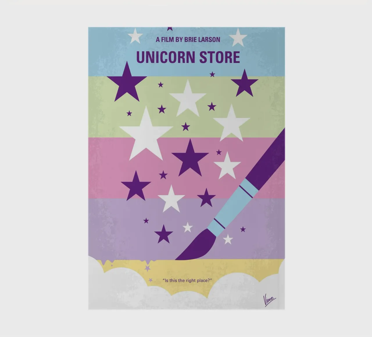 No1069 My Unicorn Store minimal movie poster notebook by Chungkong