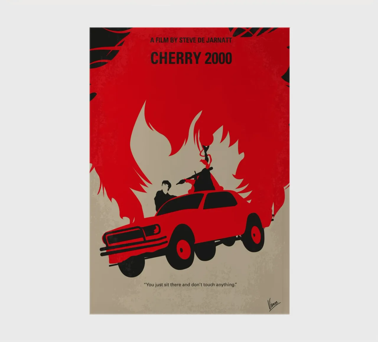 No1070 My Cherry 2000 minimal movie poster notebook by Chungkong